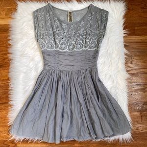 Free People Eyelet SkaterDress